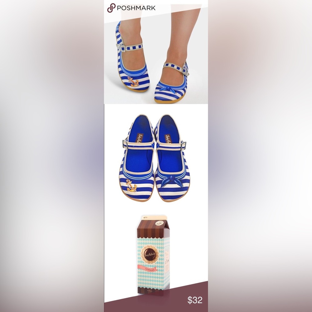 Hot Chocolate Design Chocolaticas Sailor Womens 36 Flat - Picture 2 of 6